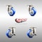 Service Caster 3.5 Inch 316SS Blue Polyurethane Wheel Swivel Top Plate Caster Brakes SCC, 2PK SCC-SS31620S3514-PPUB-BLUE-2-TLB-2 - alternate 4